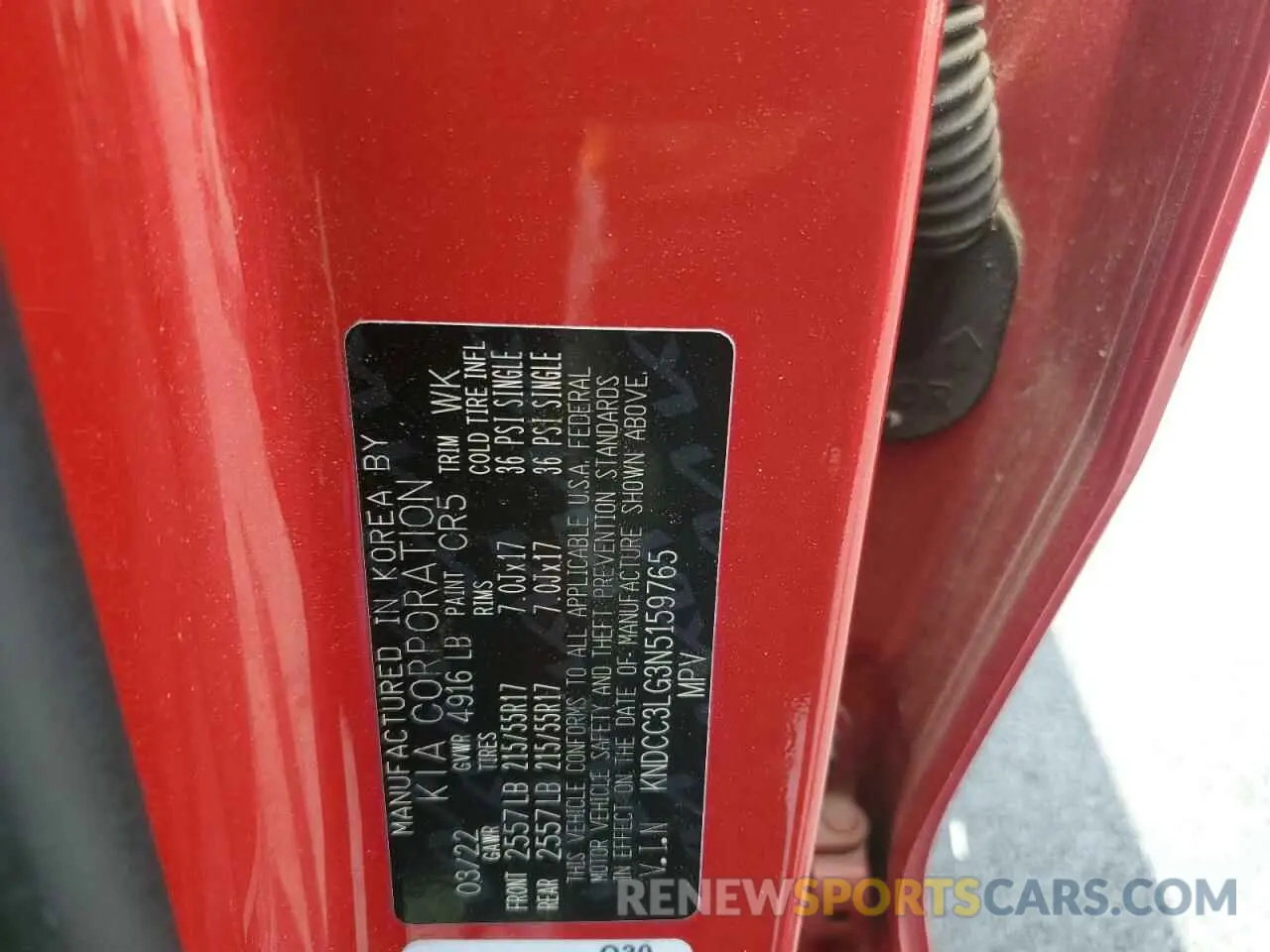 12 Photograph of a damaged car KNDCC3LG3N5159765 KIA NIRO S 2022