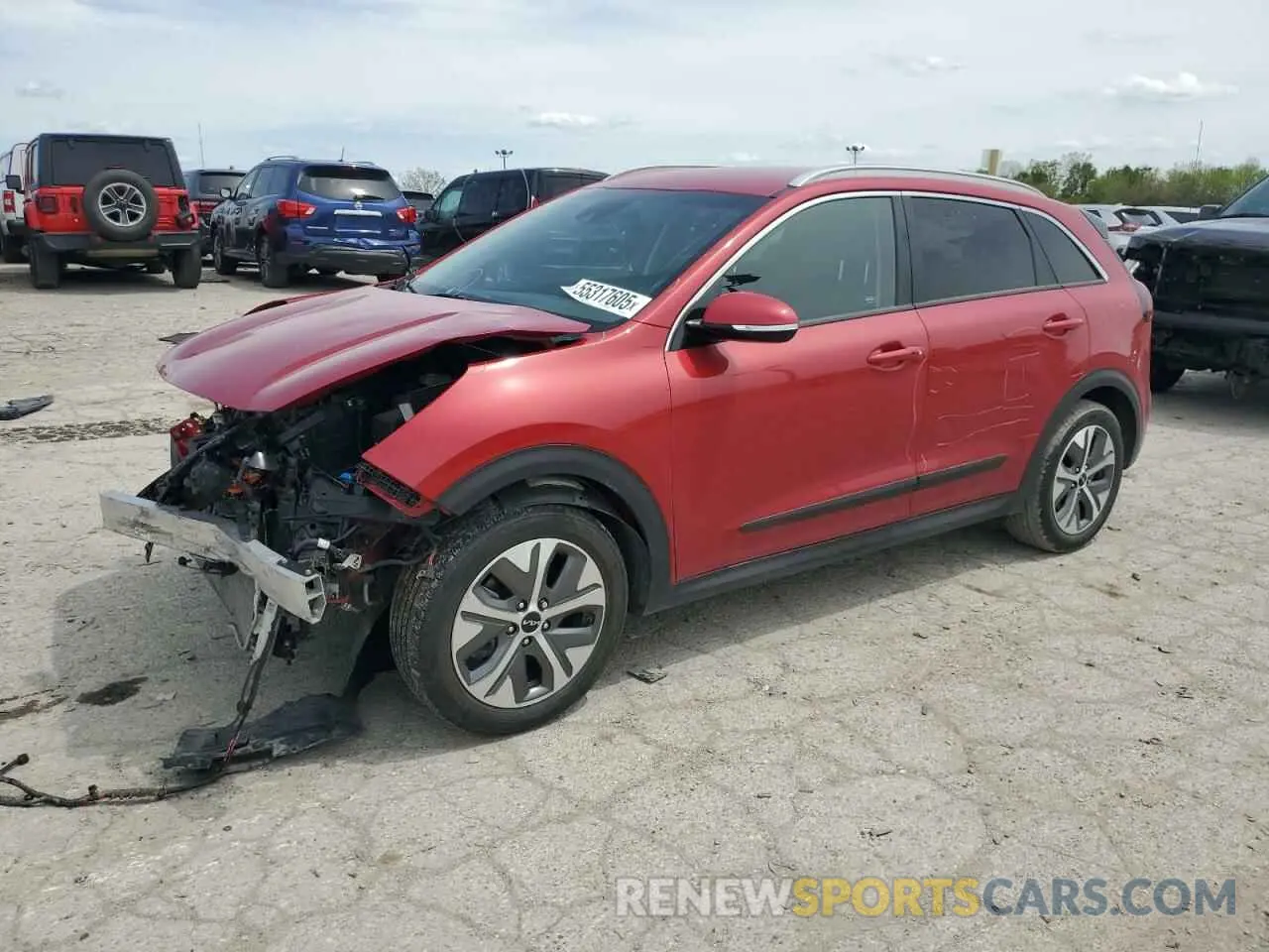 1 Photograph of a damaged car KNDCC3LG9N5159057 KIA NIRO S 2022
