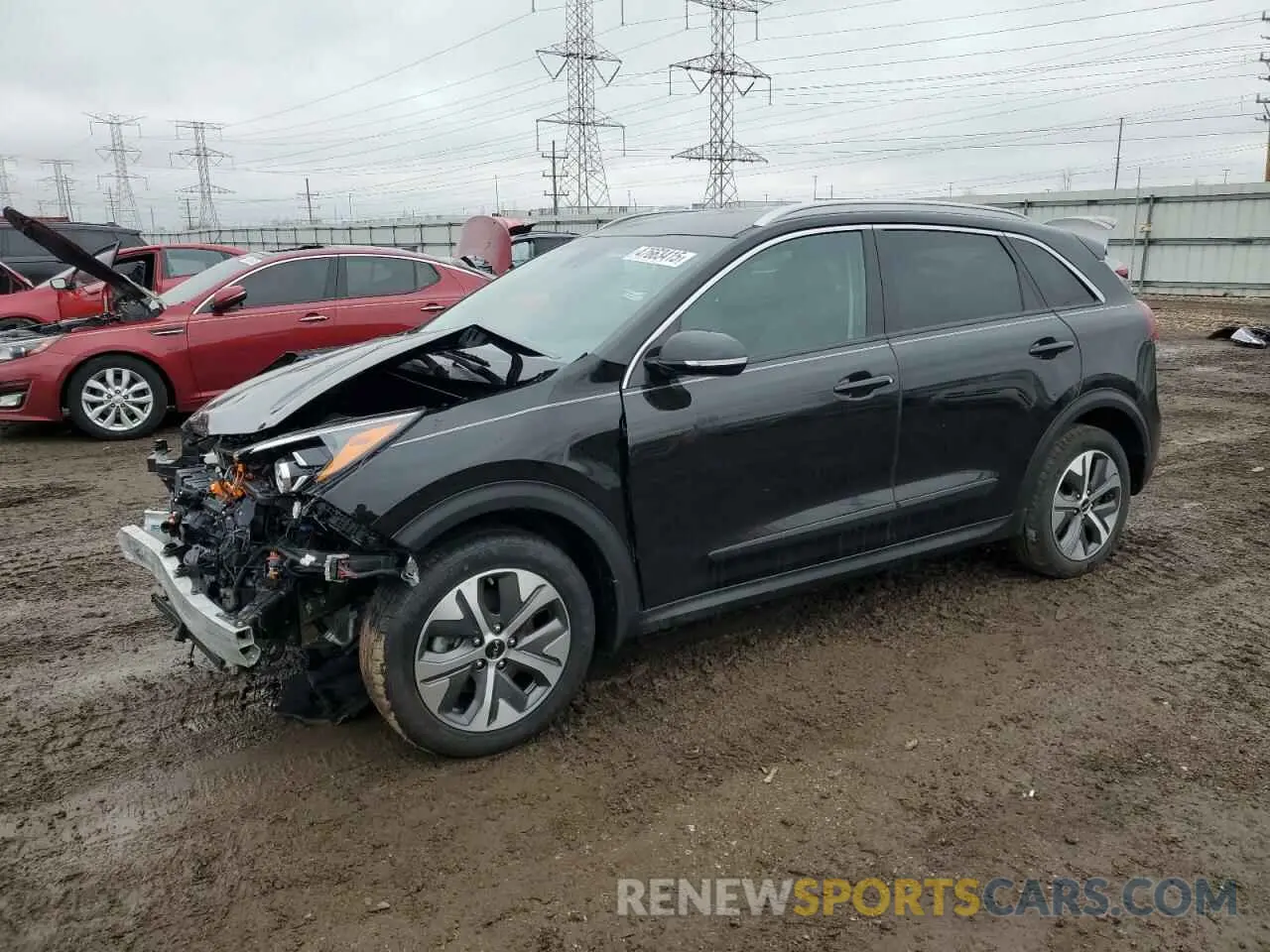 1 Photograph of a damaged car KNDCC3LGXN5134670 KIA NIRO S 2022