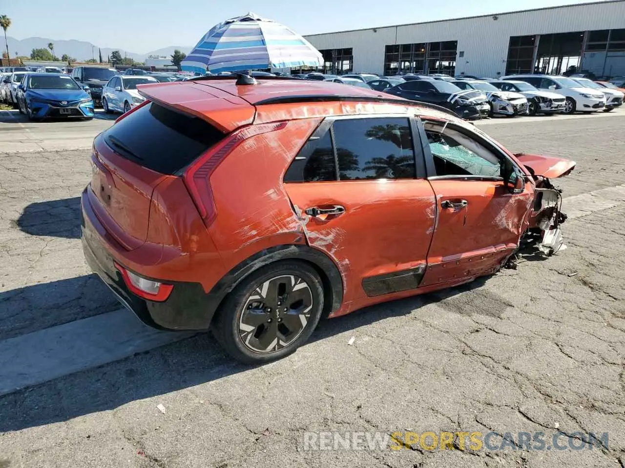 3 Photograph of a damaged car KNDCR3L12P5022894 KIA NIRO WIND 2023