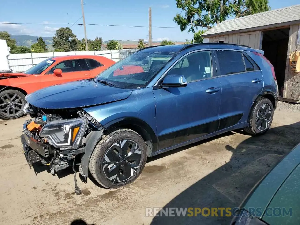 1 Photograph of a damaged car KNDCR3L14P5027756 KIA NIRO WIND 2023