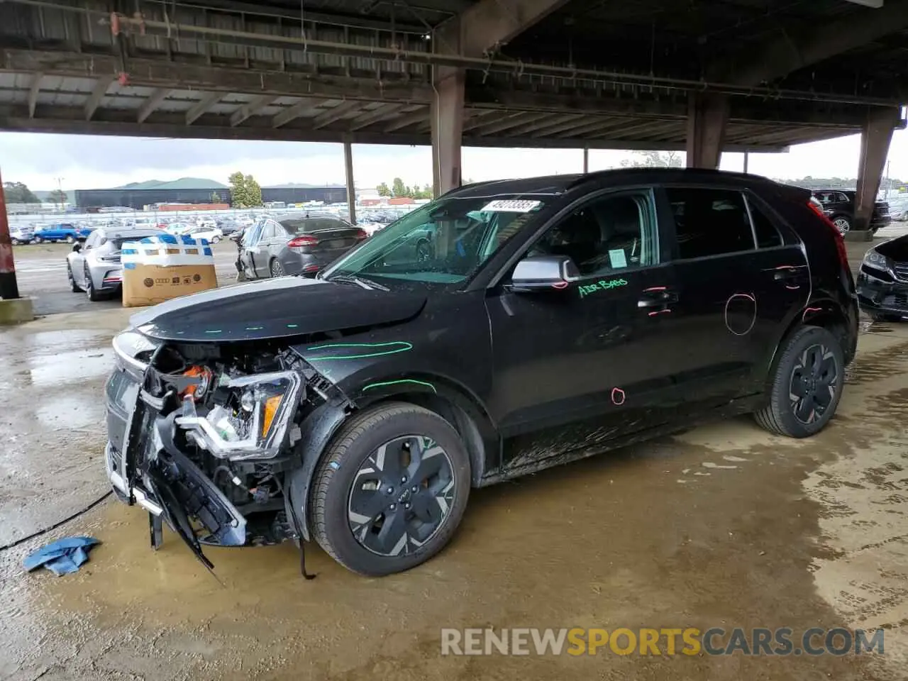 1 Photograph of a damaged car KNDCR3L14P5029801 KIA NIRO WIND 2023
