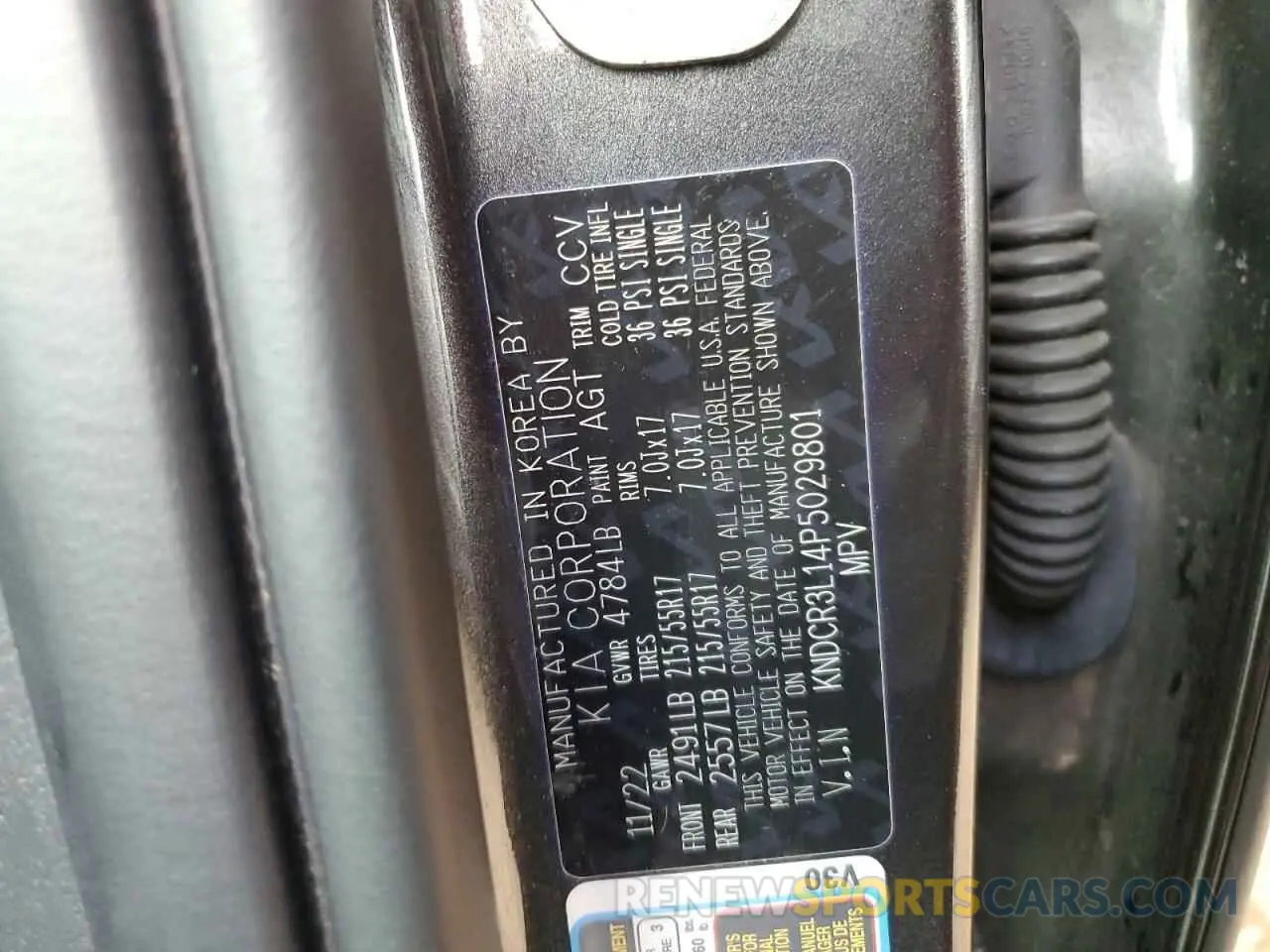 13 Photograph of a damaged car KNDCR3L14P5029801 KIA NIRO WIND 2023