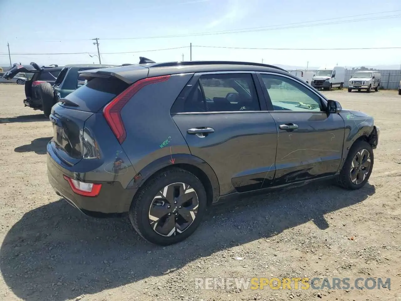3 Photograph of a damaged car KNDCR3L17P5029811 KIA NIRO WIND 2023
