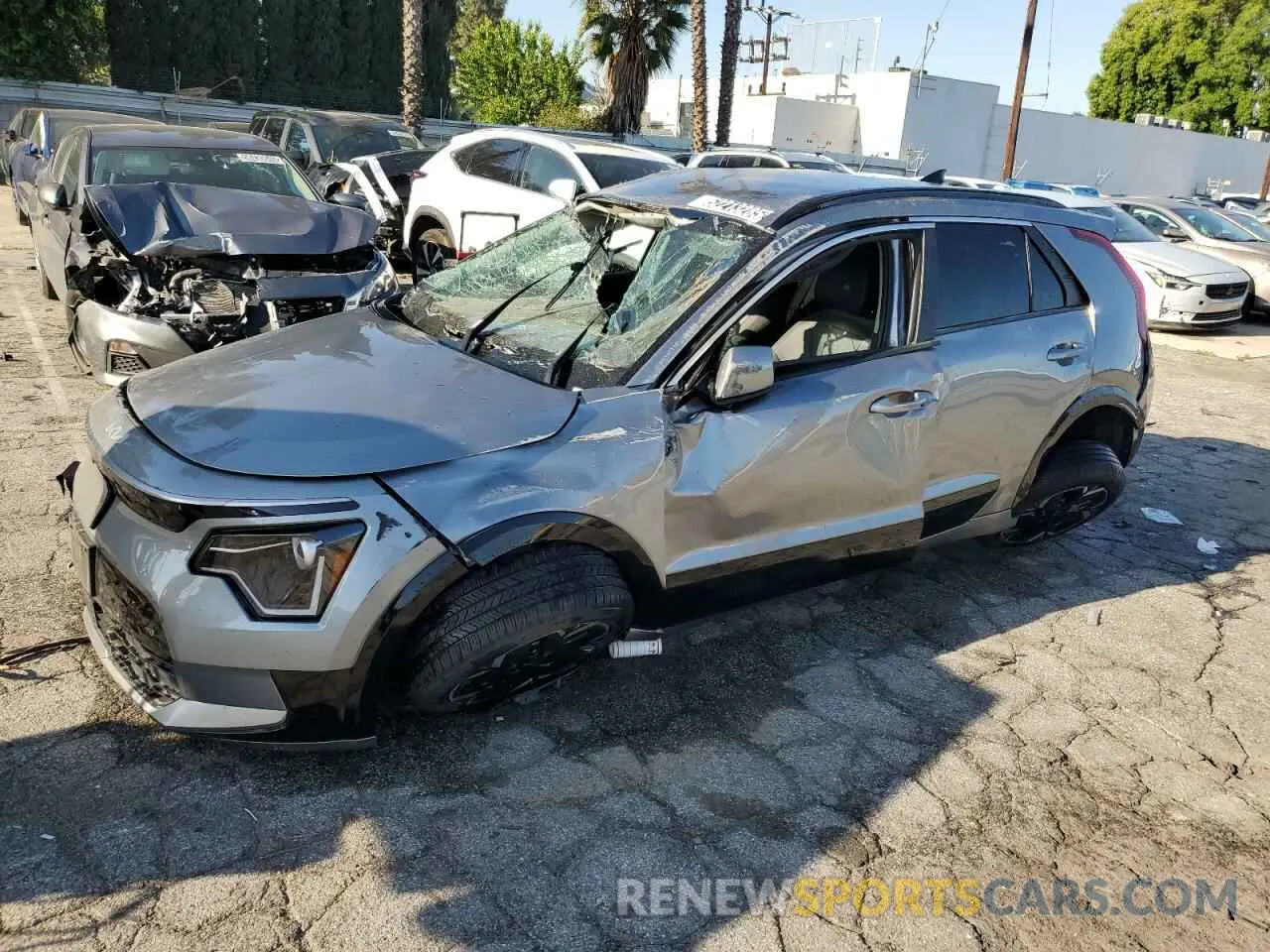 1 Photograph of a damaged car KNDCR3L18P5036573 KIA NIRO WIND 2023