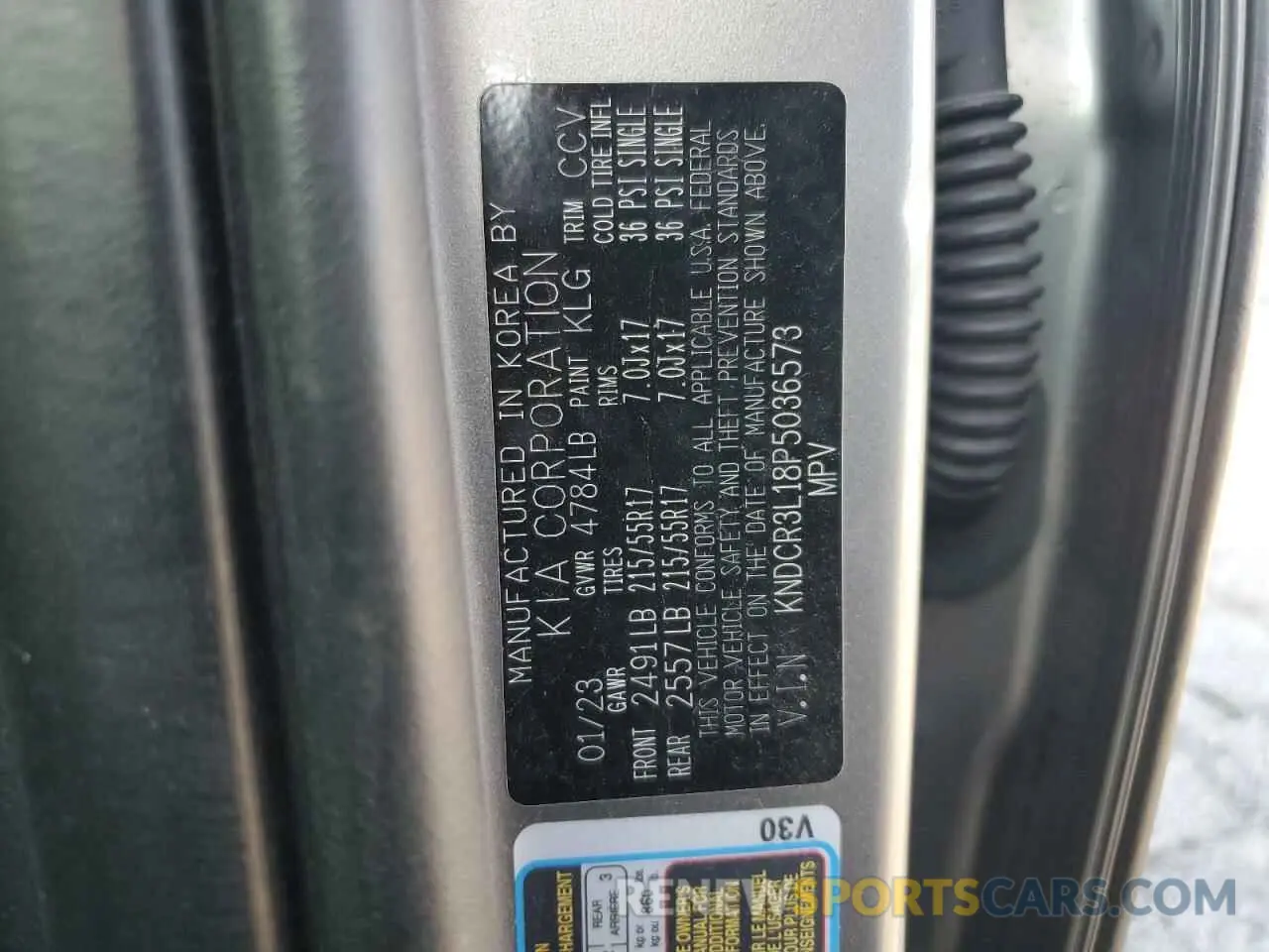 12 Photograph of a damaged car KNDCR3L18P5036573 KIA NIRO WIND 2023