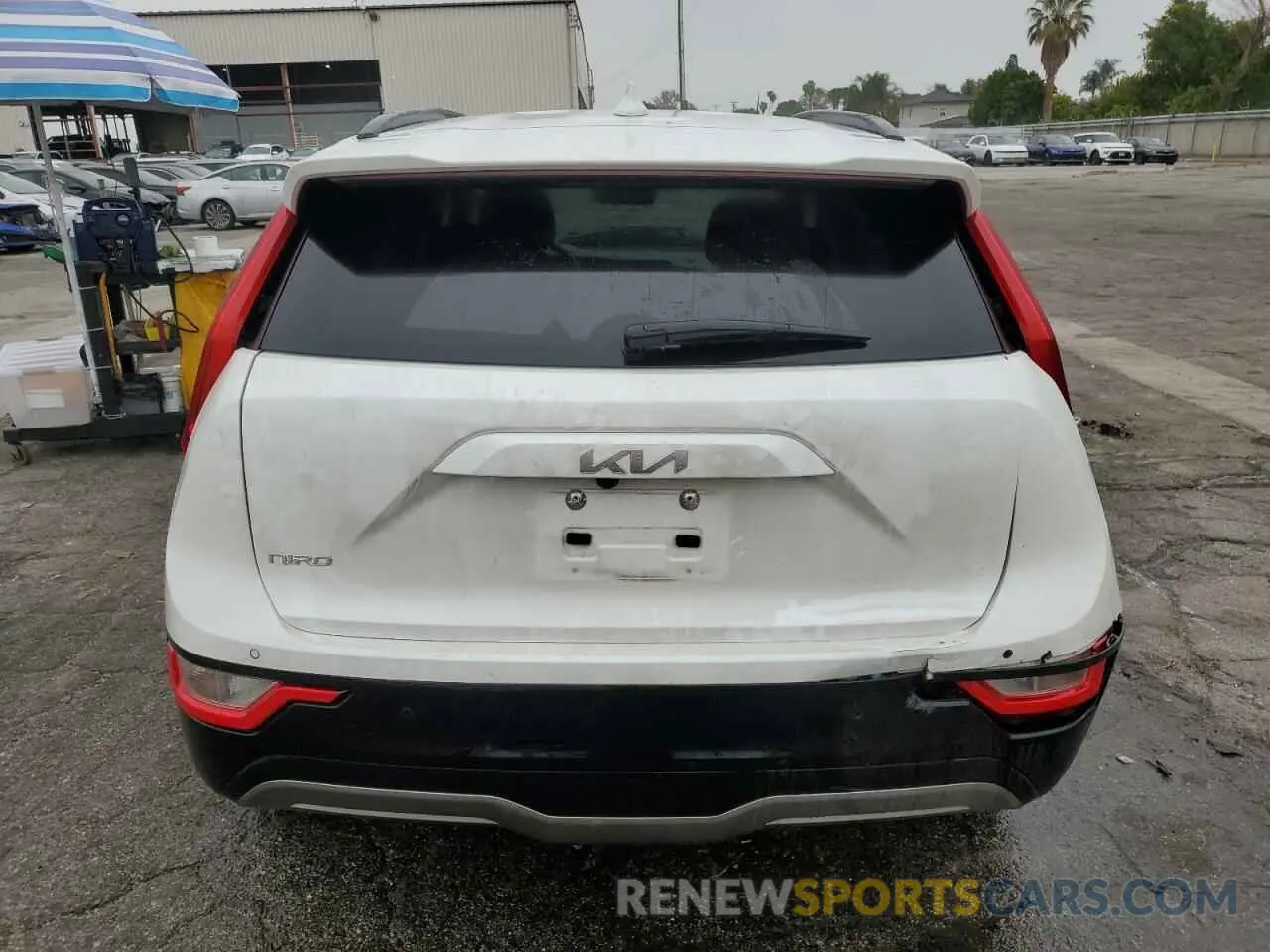 6 Photograph of a damaged car KNDCR3L18P5045497 KIA NIRO WIND 2023