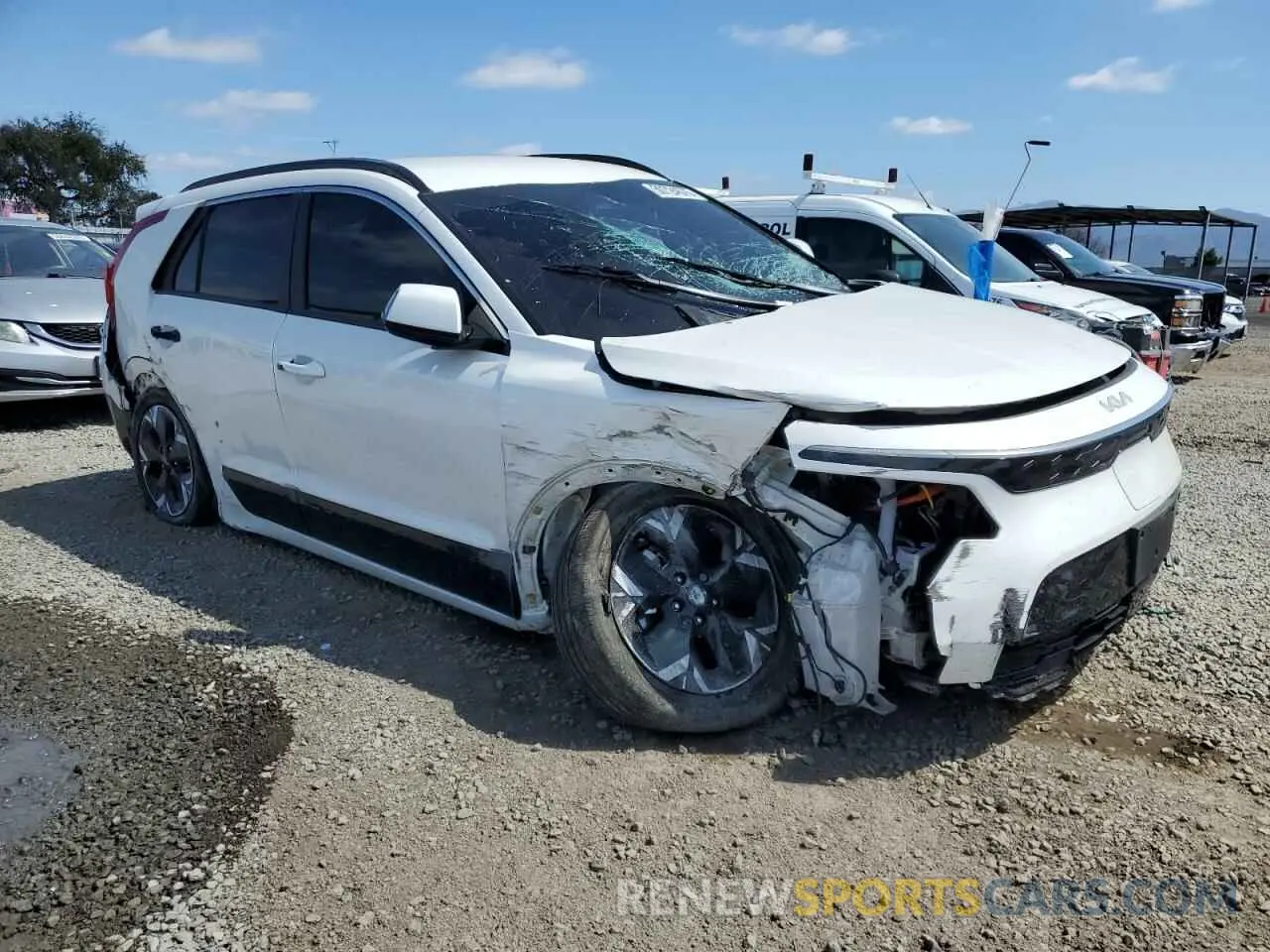 4 Photograph of a damaged car KNDCR3L1XP5059319 KIA NIRO WIND 2023