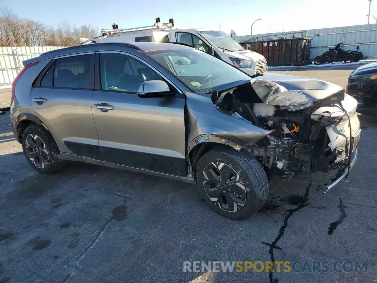 4 Photograph of a damaged car KNDCR3L10R5111348 KIA NIRO WIND 2024