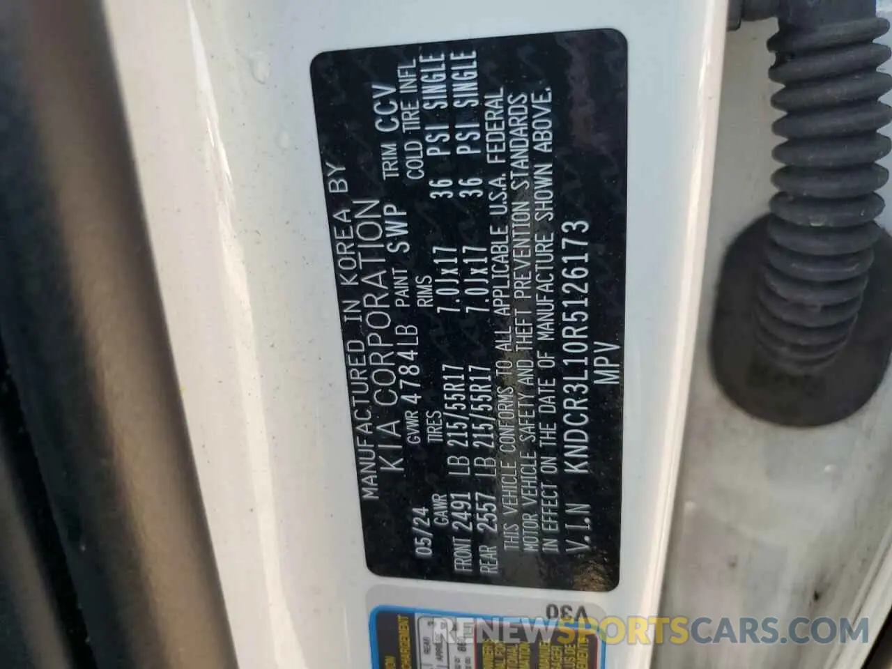 12 Photograph of a damaged car KNDCR3L10R5126173 KIA NIRO WIND 2024