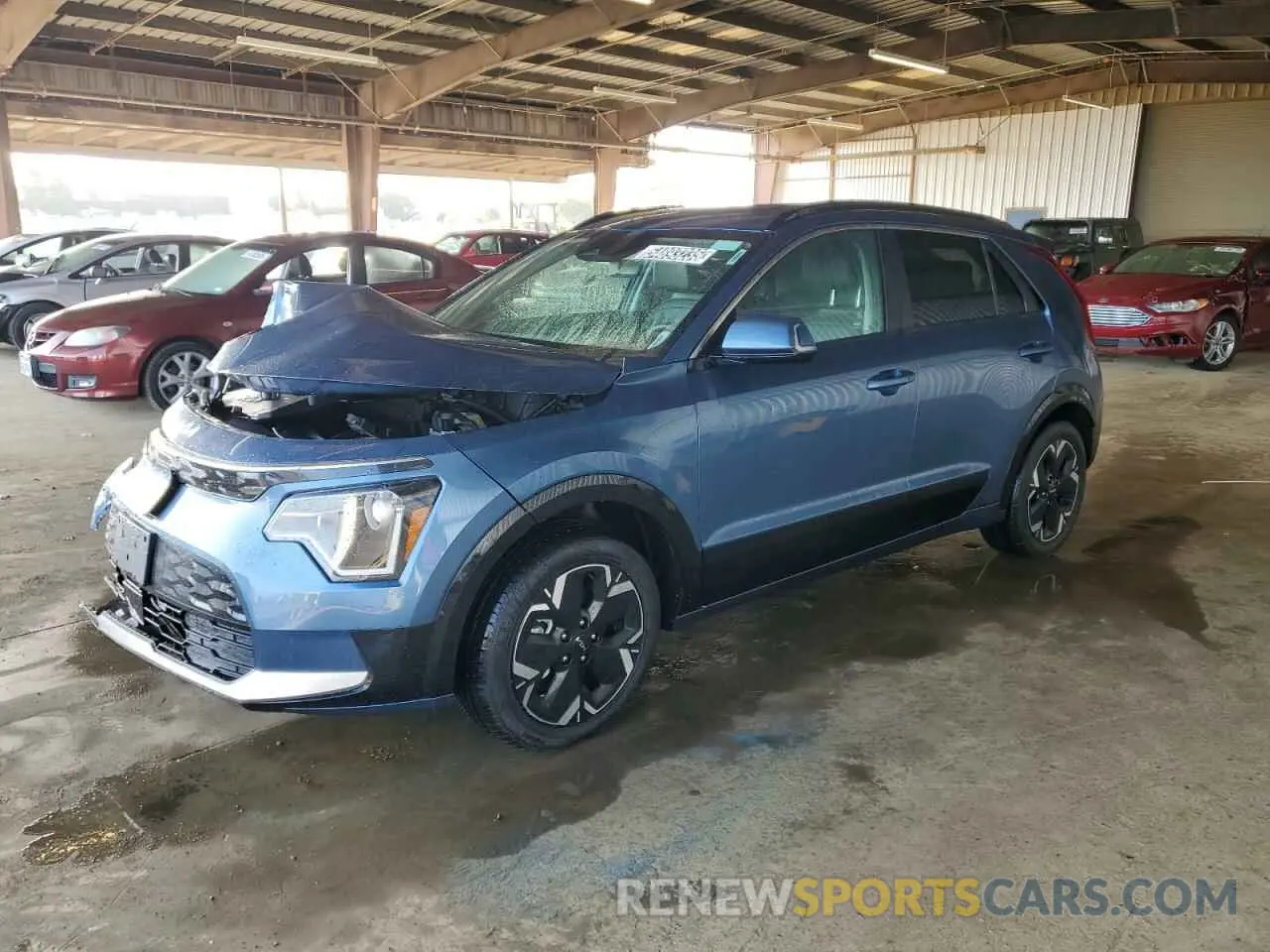 1 Photograph of a damaged car KNDCR3L14R5120960 KIA NIRO WIND 2024