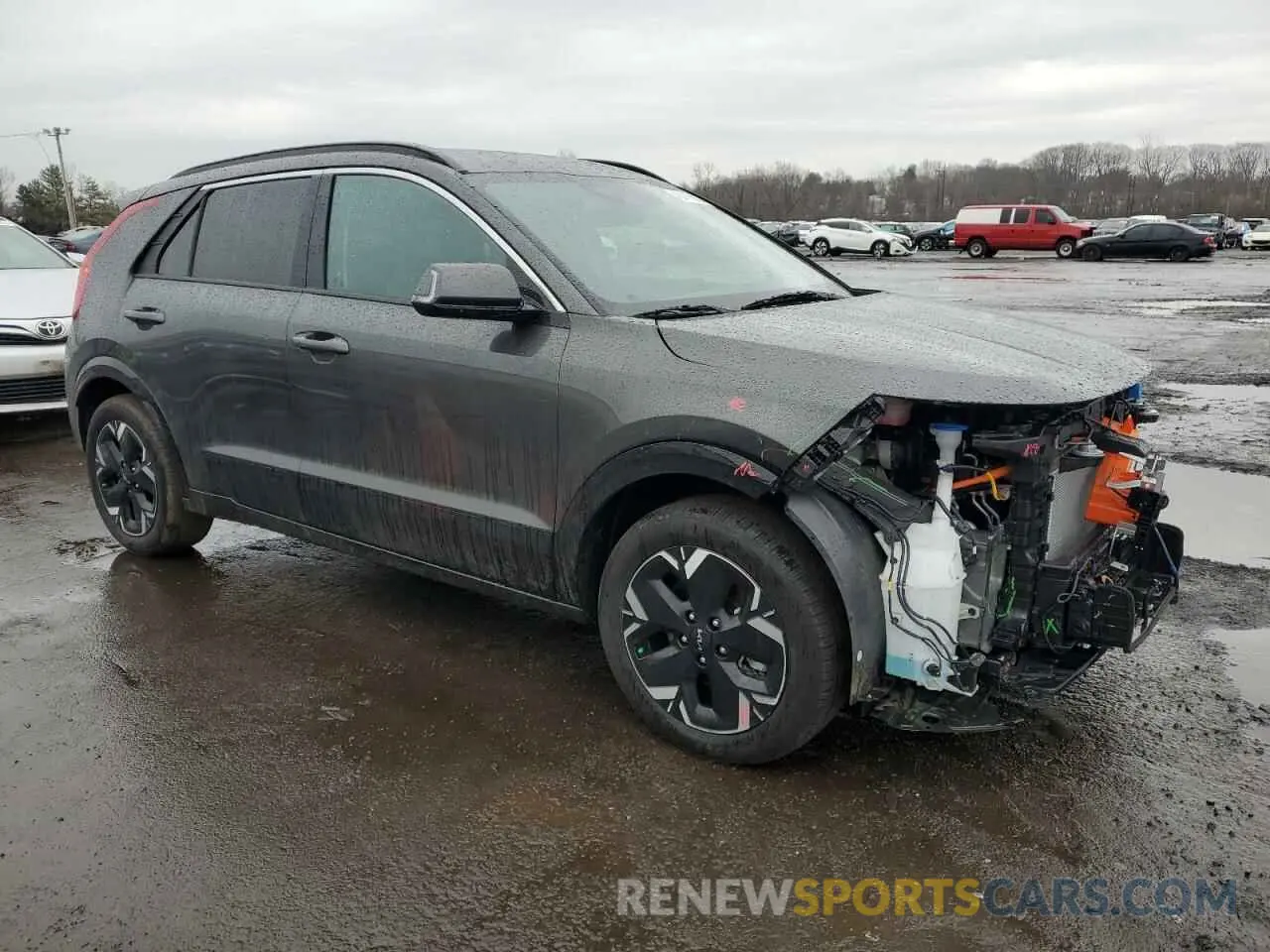 4 Photograph of a damaged car KNDCR3L18R5128396 KIA NIRO WIND 2024