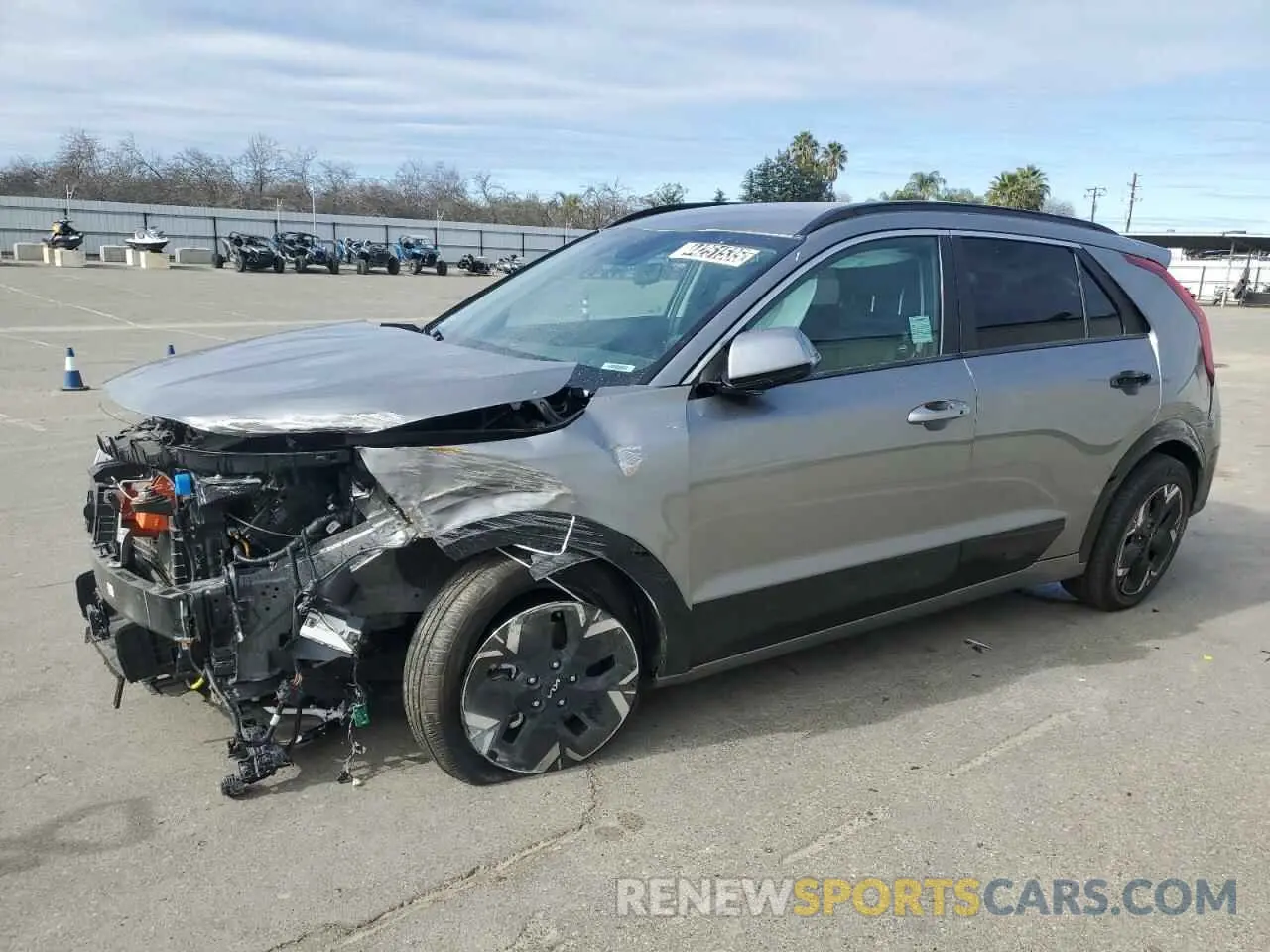 1 Photograph of a damaged car KNDCR3L19R5113440 KIA NIRO WIND 2024