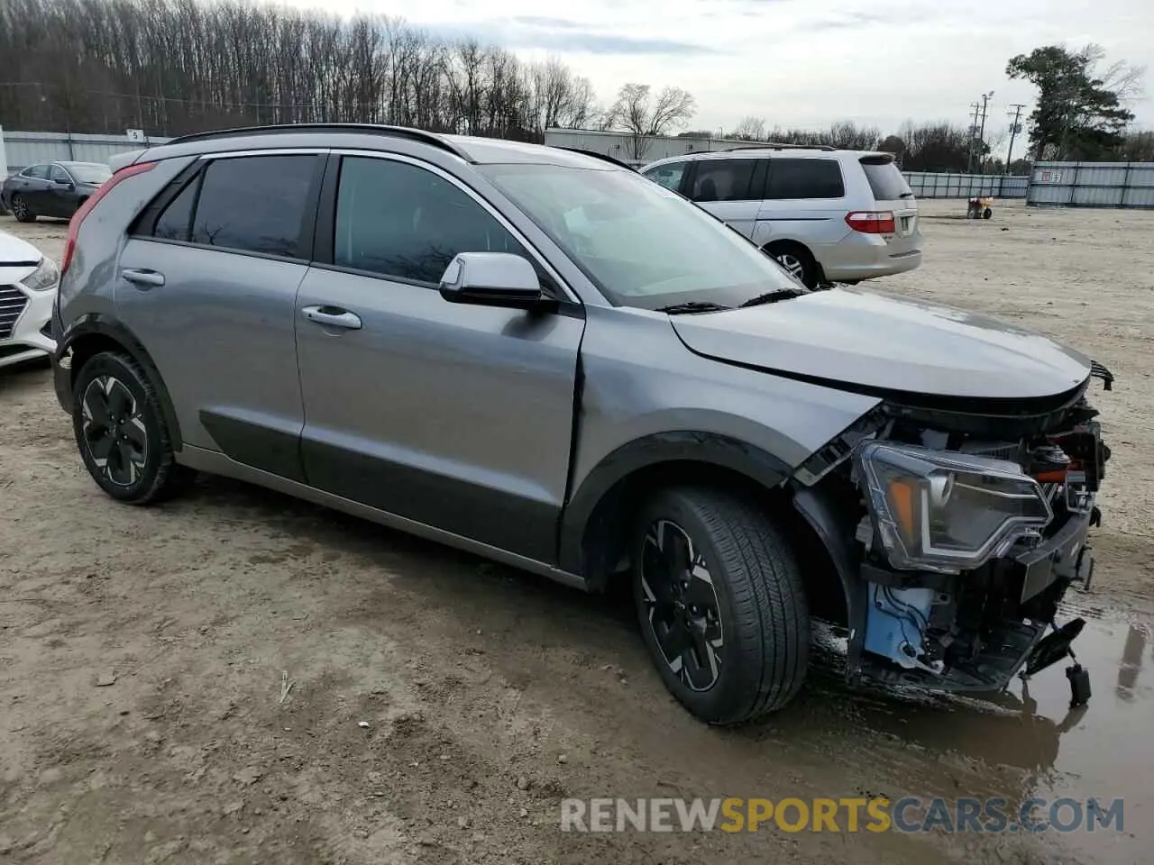 4 Photograph of a damaged car KNDCR3L19R5116239 KIA NIRO WIND 2024