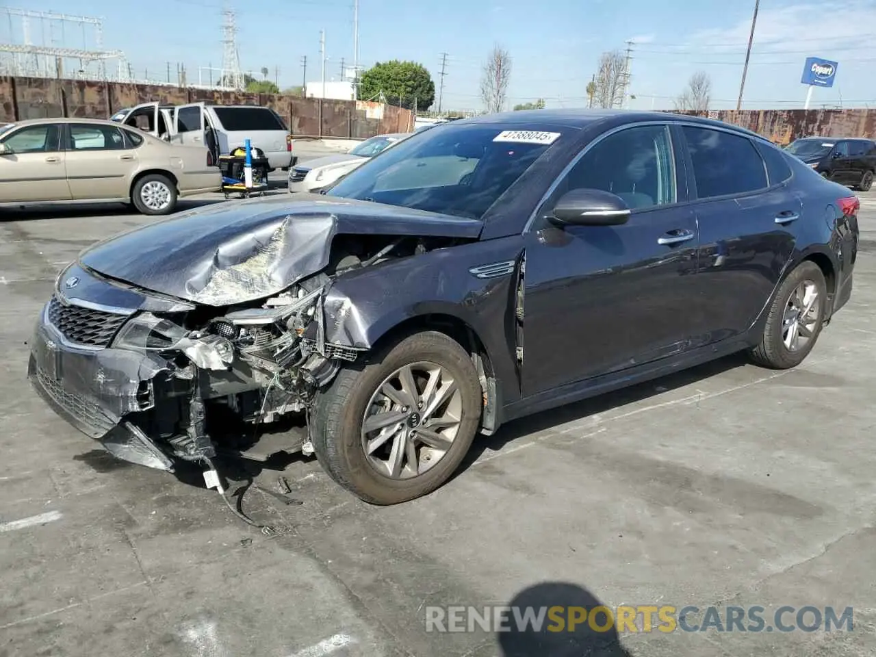 1 Photograph of a damaged car 5XXGT4L30KG318253 KIA OPTIMA 2019