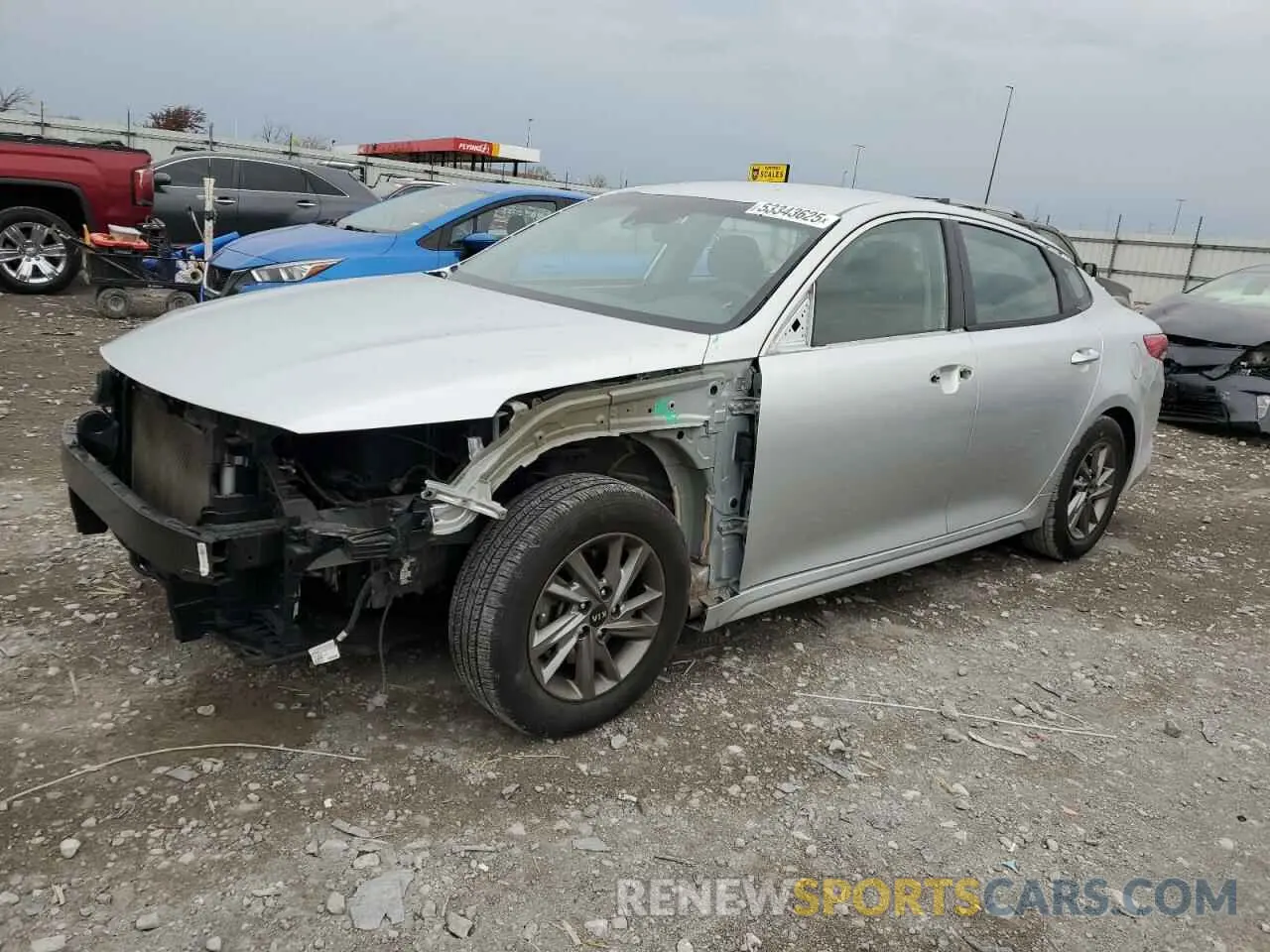 1 Photograph of a damaged car 5XXGT4L30KG318317 KIA OPTIMA 2019