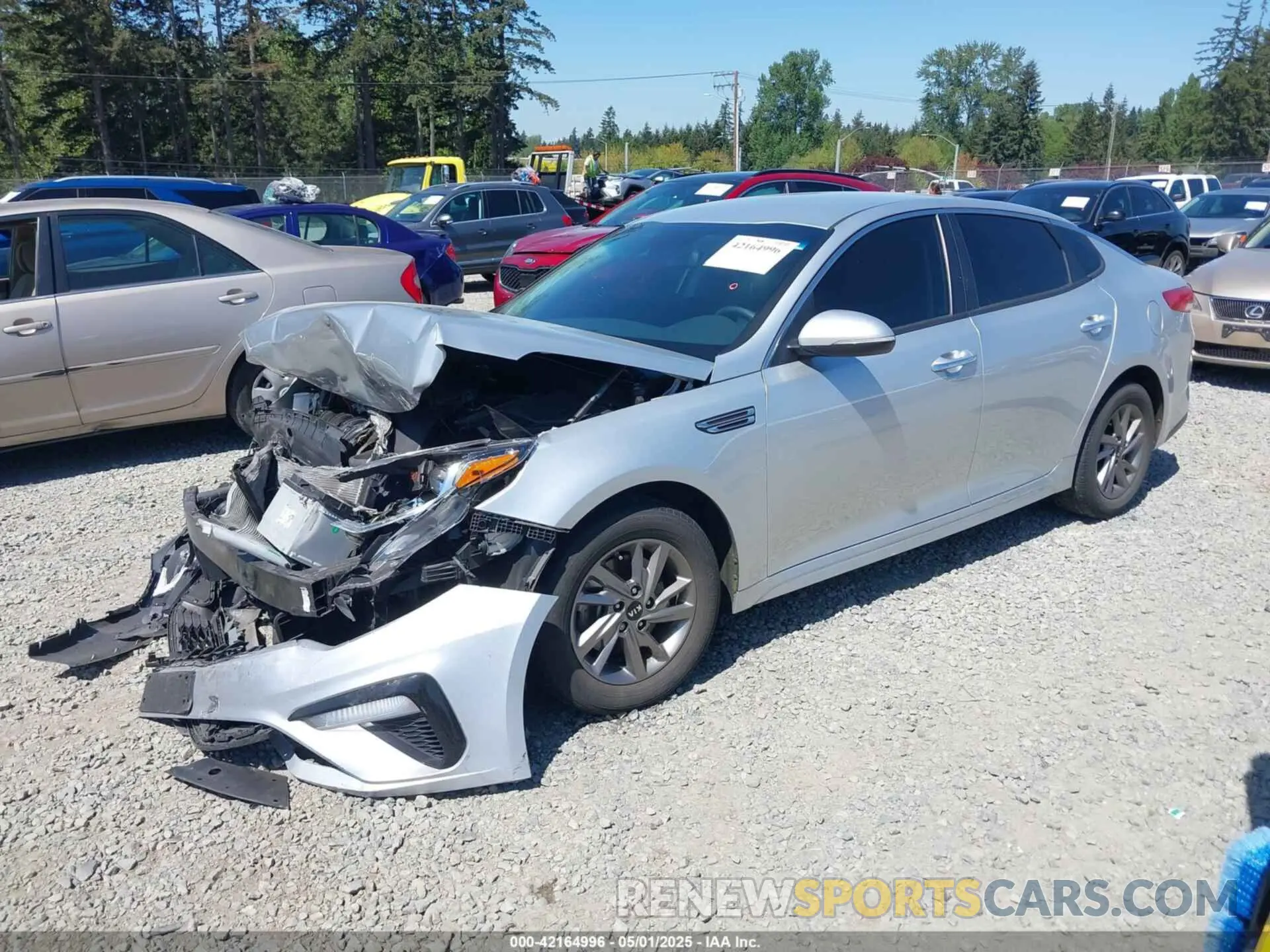 2 Photograph of a damaged car 5XXGT4L30KG327423 KIA OPTIMA 2019