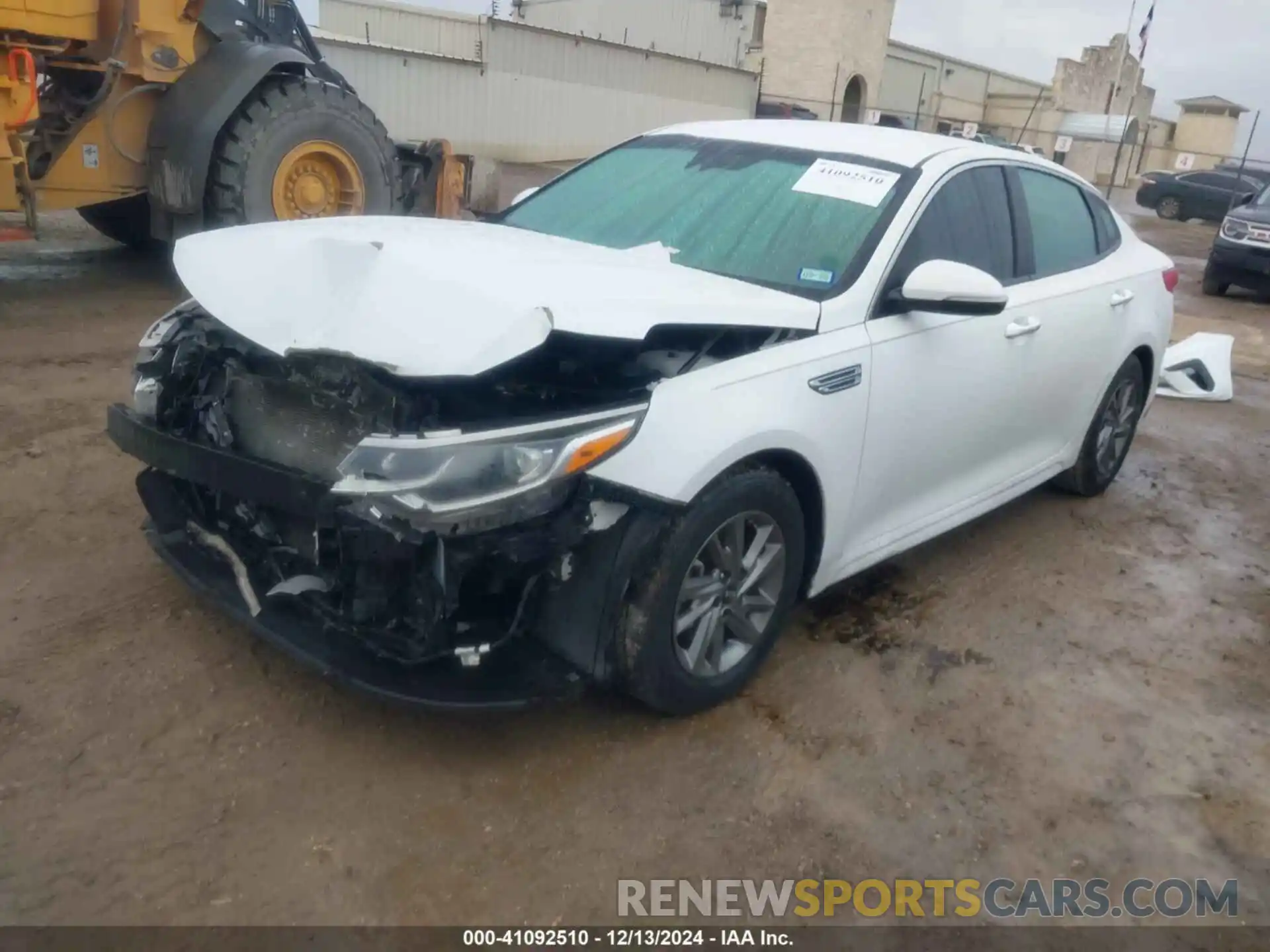 2 Photograph of a damaged car 5XXGT4L30KG350958 KIA OPTIMA 2019