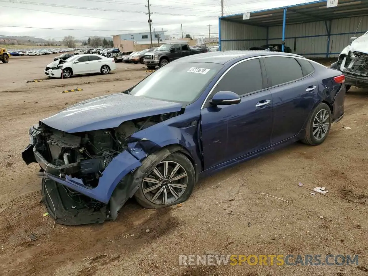 1 Photograph of a damaged car 5XXGT4L30KG362169 KIA OPTIMA 2019