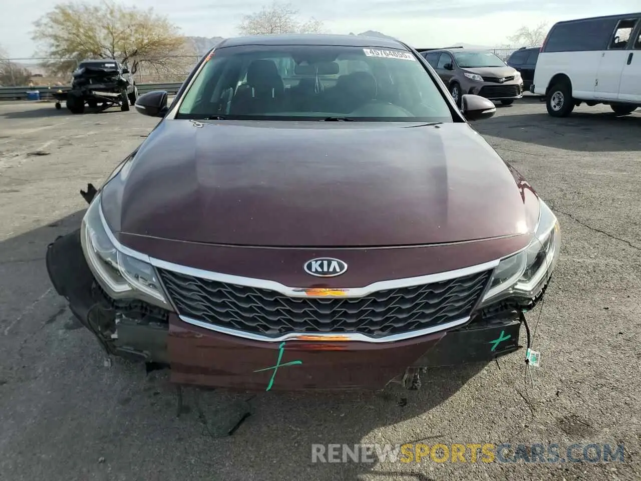 5 Photograph of a damaged car 5XXGT4L31KG282038 KIA OPTIMA 2019