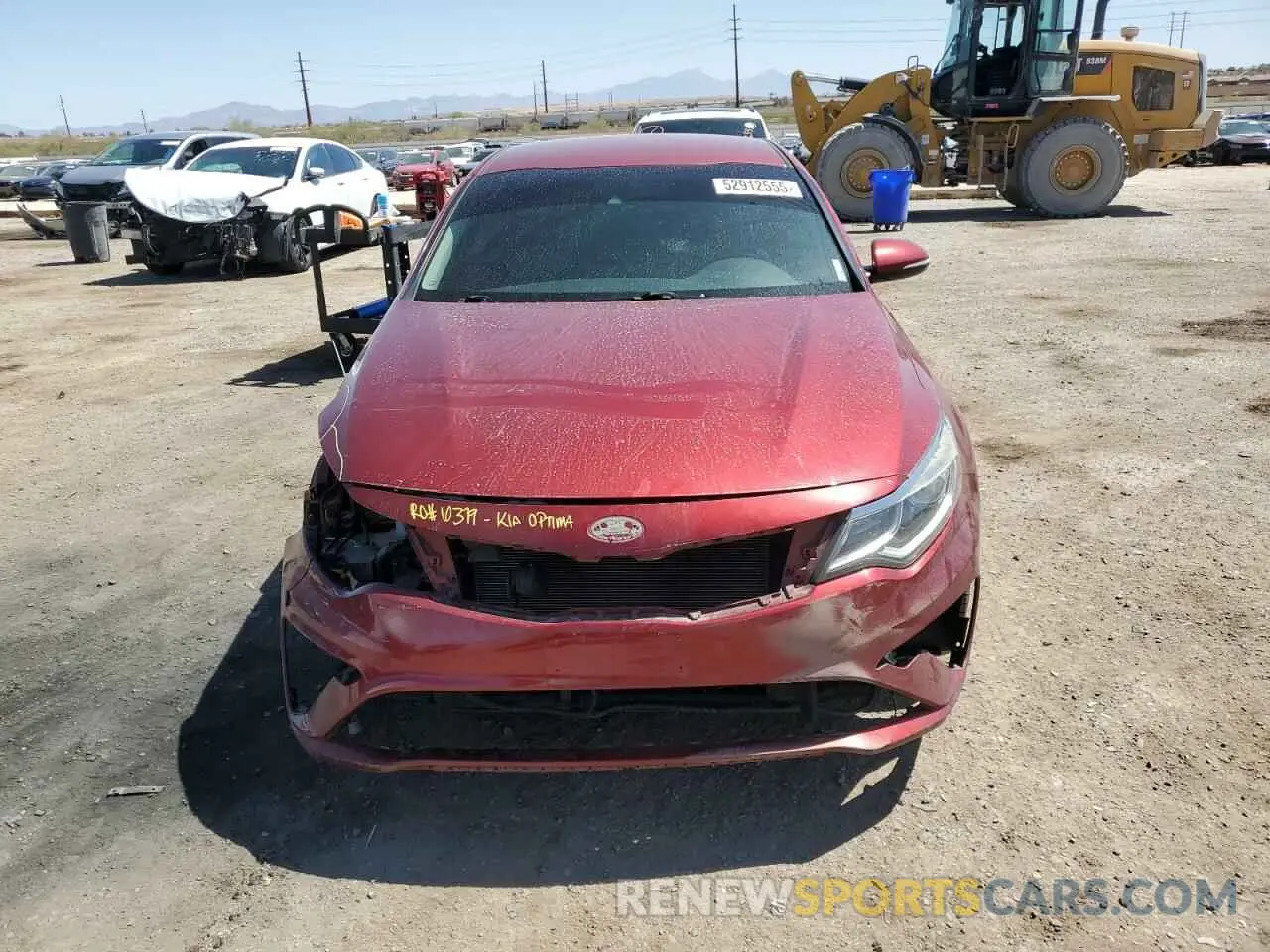5 Photograph of a damaged car 5XXGT4L31KG292259 KIA OPTIMA 2019
