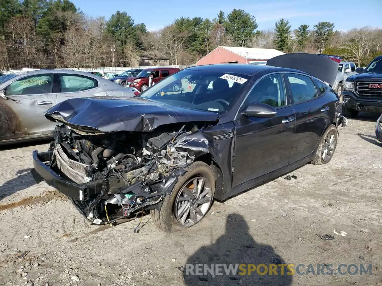 1 Photograph of a damaged car 5XXGT4L31KG299387 KIA OPTIMA 2019