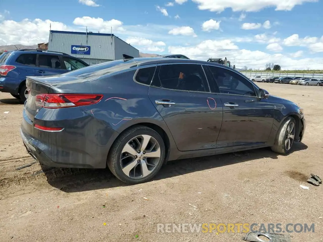 3 Photograph of a damaged car 5XXGT4L31KG305365 KIA OPTIMA 2019