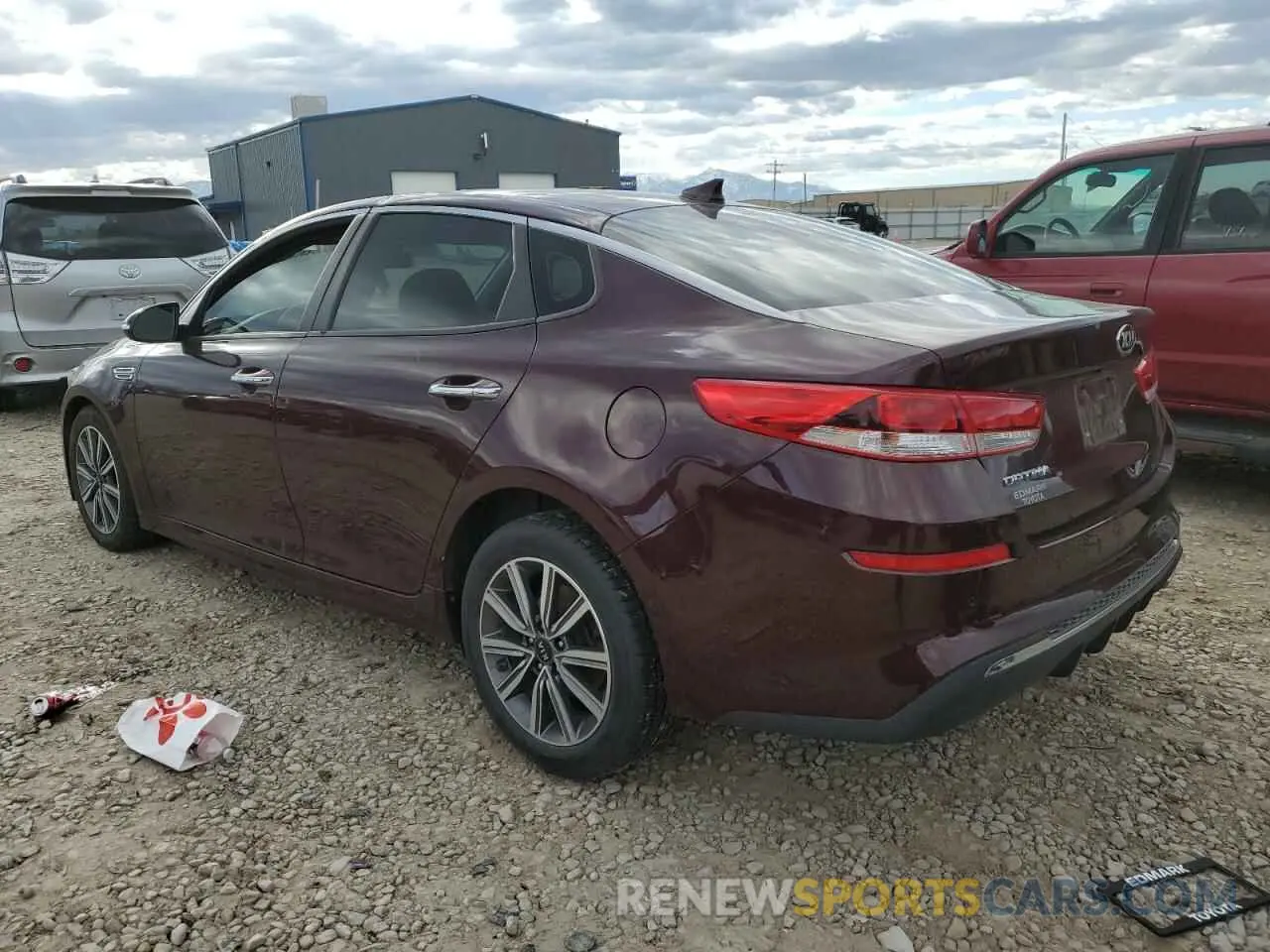 2 Photograph of a damaged car 5XXGT4L31KG354615 KIA OPTIMA 2019