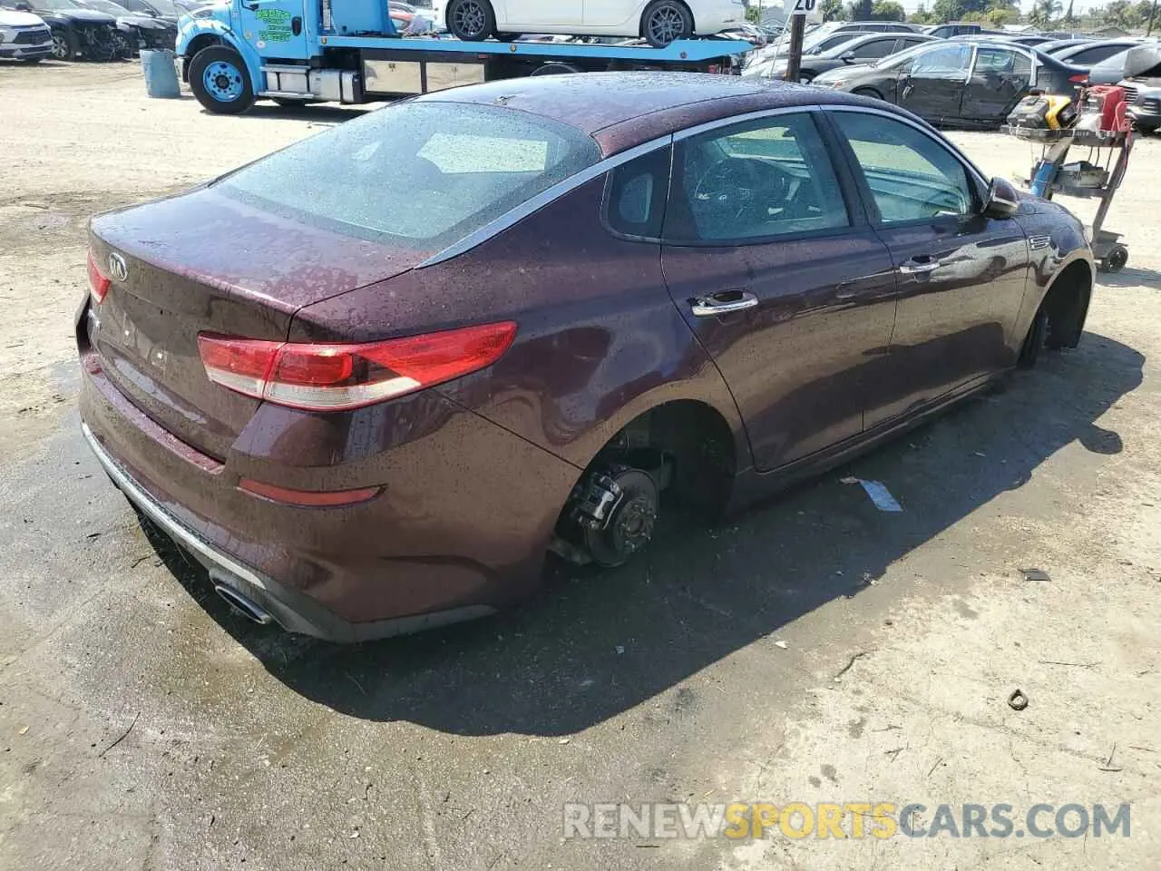 3 Photograph of a damaged car 5XXGT4L31KG356073 KIA OPTIMA 2019