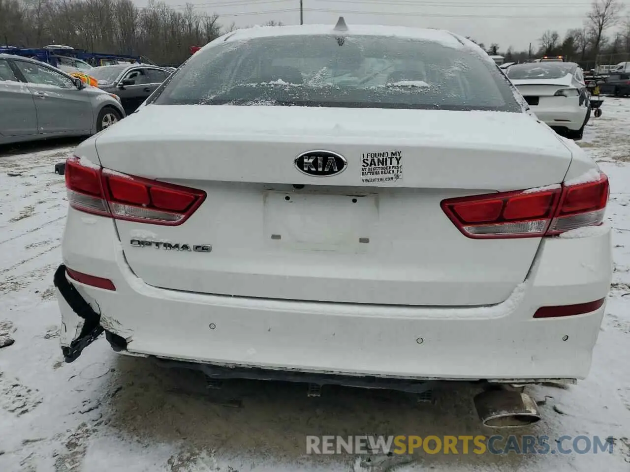 6 Photograph of a damaged car 5XXGT4L31KG369860 KIA OPTIMA 2019