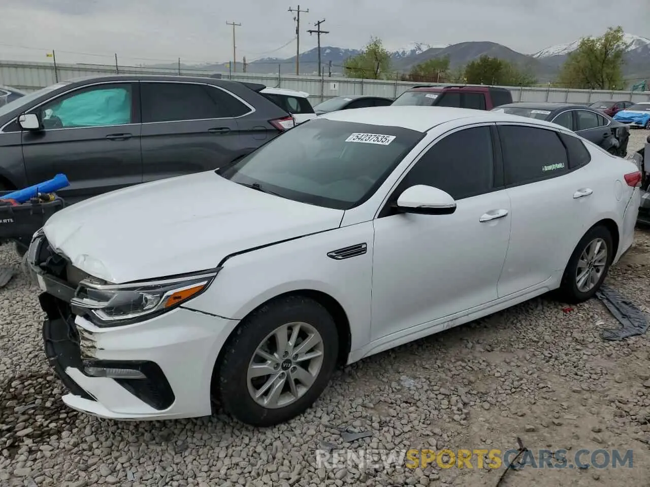 1 Photograph of a damaged car 5XXGT4L32KG275955 KIA OPTIMA 2019
