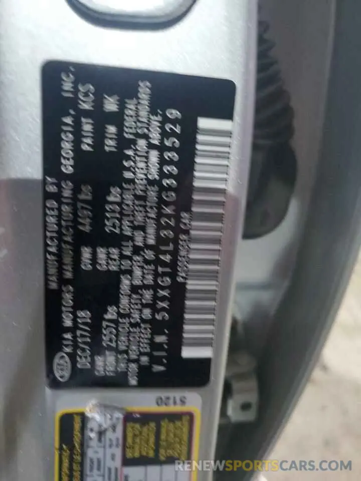 12 Photograph of a damaged car 5XXGT4L32KG333529 KIA OPTIMA 2019