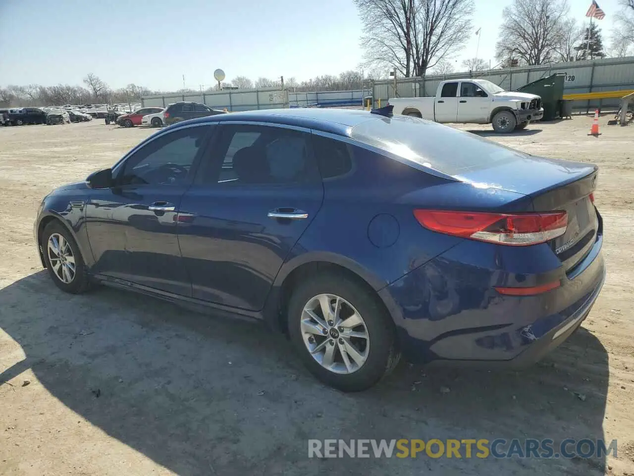 2 Photograph of a damaged car 5XXGT4L33KG277679 KIA OPTIMA 2019
