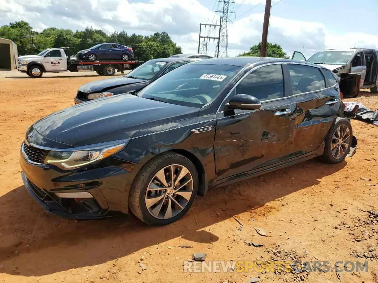 1 Photograph of a damaged car 5XXGT4L33KG280582 KIA OPTIMA 2019