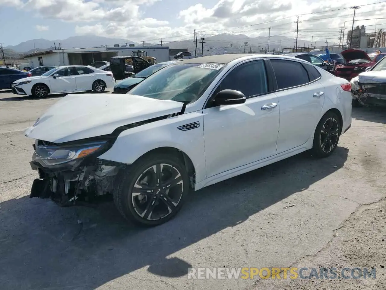 1 Photograph of a damaged car 5XXGT4L33KG333765 KIA OPTIMA 2019