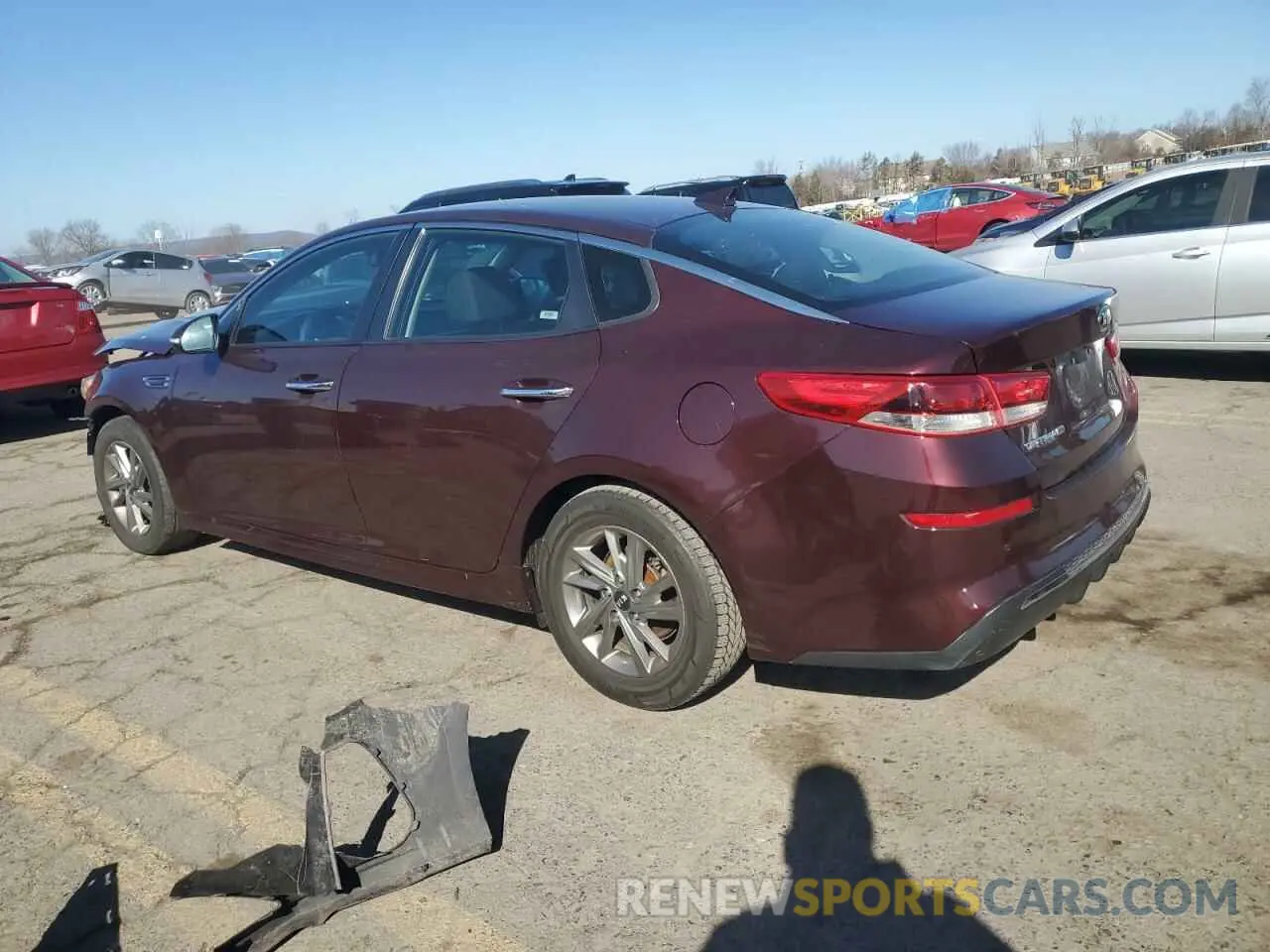 2 Photograph of a damaged car 5XXGT4L33KG337671 KIA OPTIMA 2019