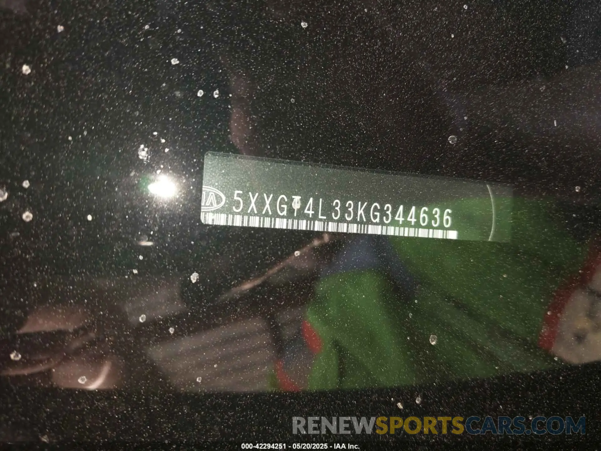 9 Photograph of a damaged car 5XXGT4L33KG344636 KIA OPTIMA 2019