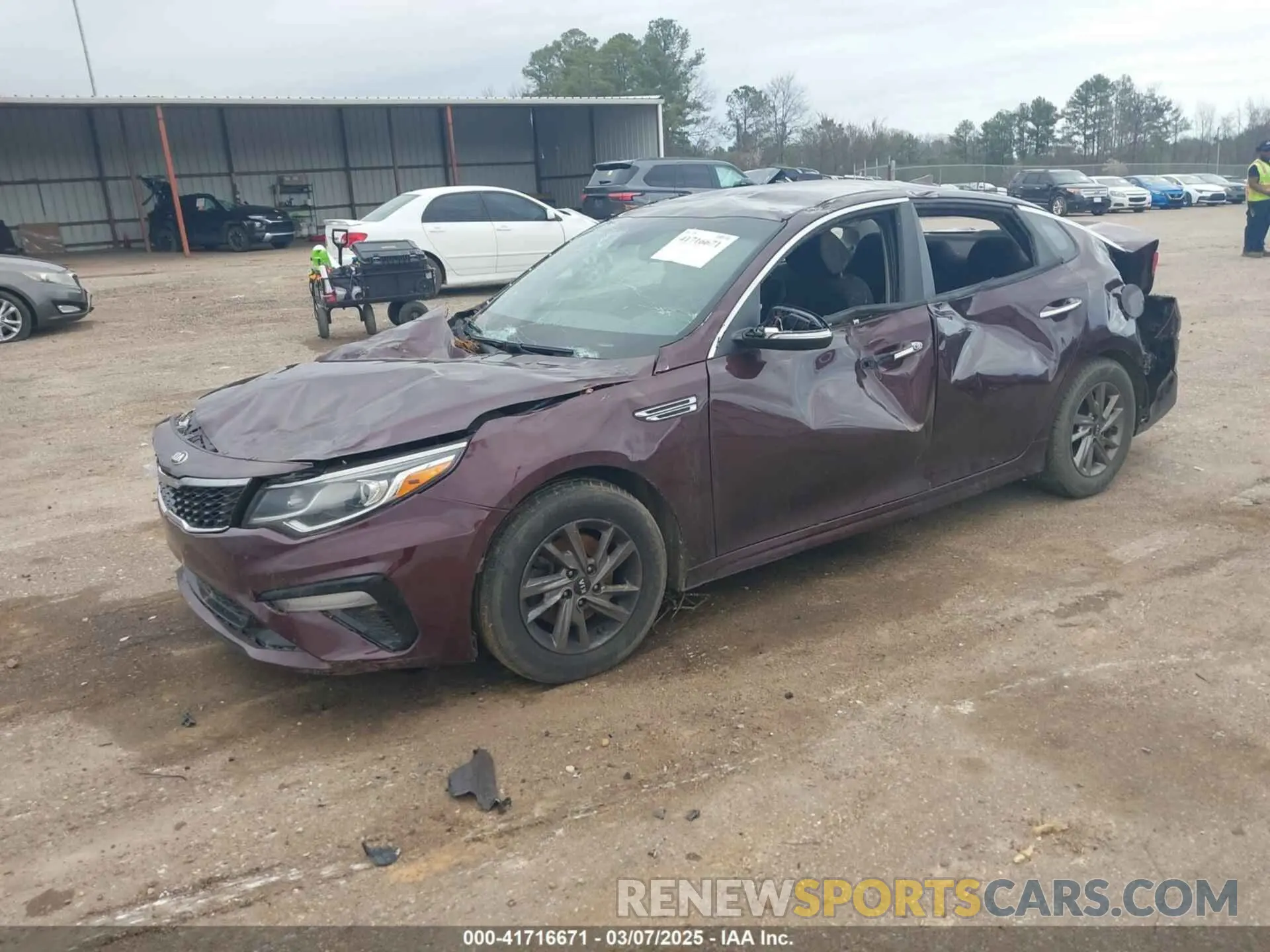 2 Photograph of a damaged car 5XXGT4L33KG346967 KIA OPTIMA 2019