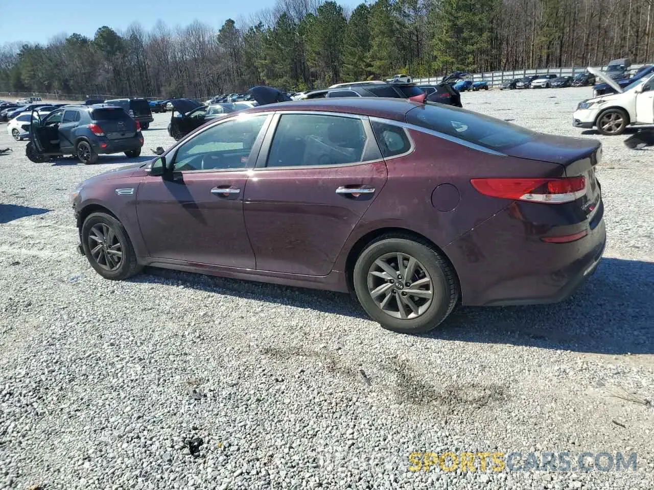 2 Photograph of a damaged car 5XXGT4L33KG351280 KIA OPTIMA 2019