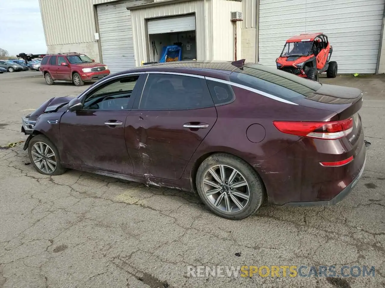 2 Photograph of a damaged car 5XXGT4L33KG354647 KIA OPTIMA 2019