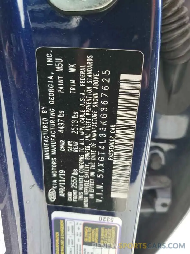 14 Photograph of a damaged car 5XXGT4L33KG367625 KIA OPTIMA 2019