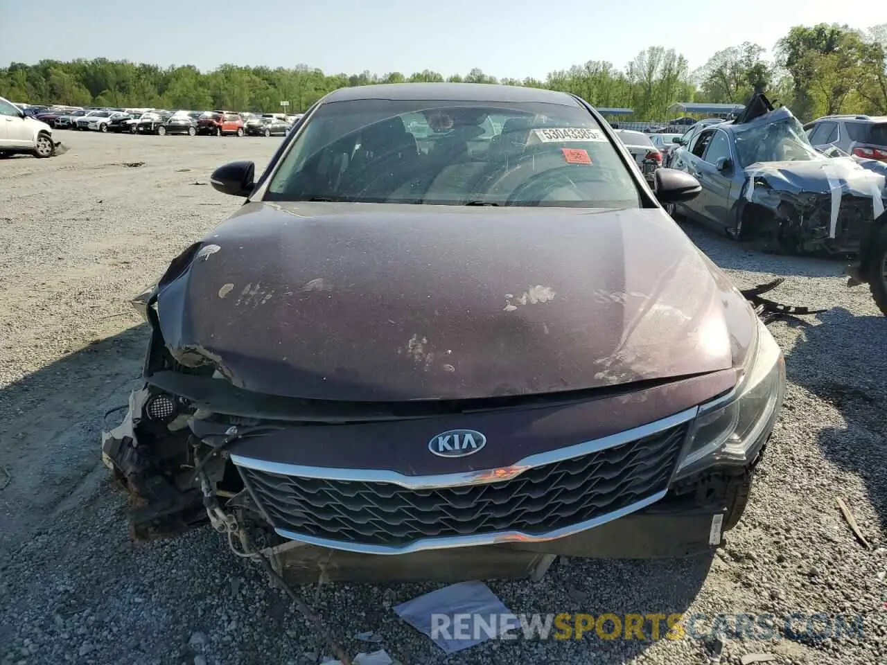 5 Photograph of a damaged car 5XXGT4L34KG290991 KIA OPTIMA 2019