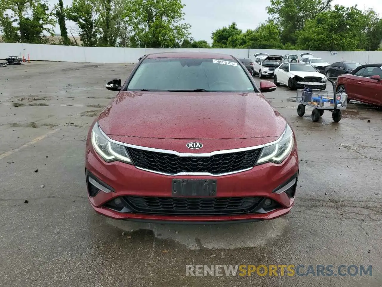 5 Photograph of a damaged car 5XXGT4L34KG295981 KIA OPTIMA 2019