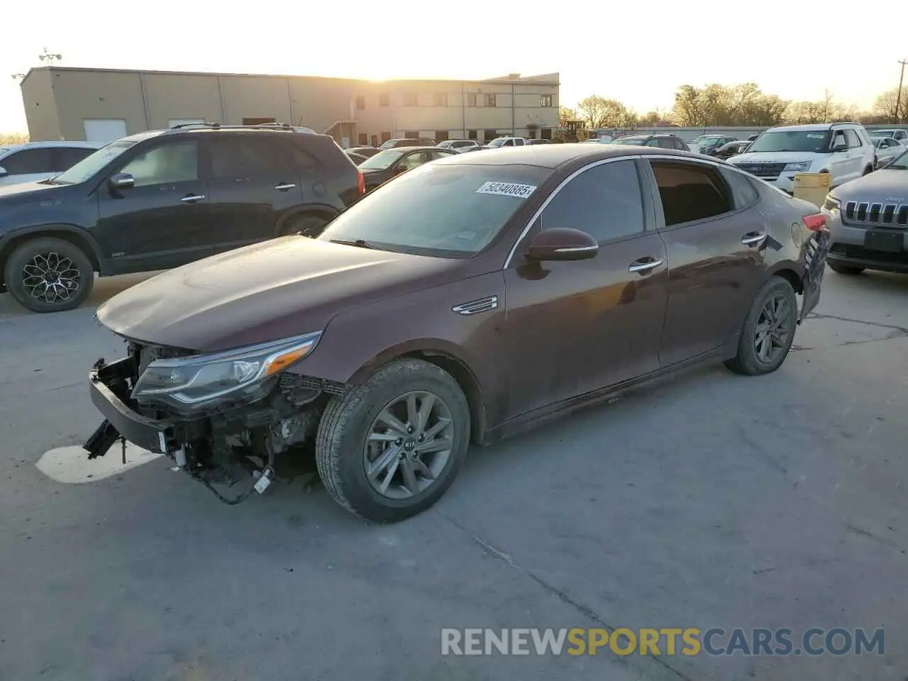 1 Photograph of a damaged car 5XXGT4L34KG323603 KIA OPTIMA 2019