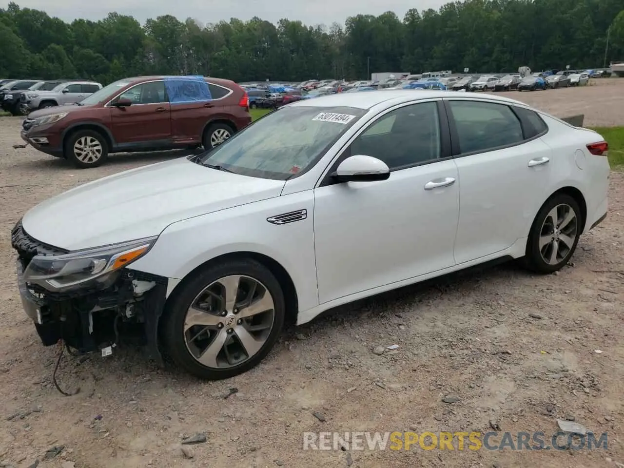 1 Photograph of a damaged car 5XXGT4L34KG328770 KIA OPTIMA 2019