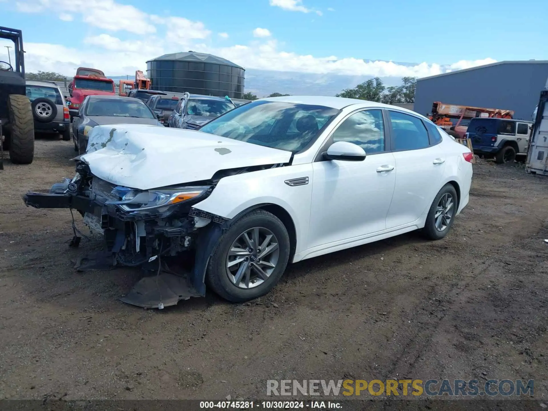 2 Photograph of a damaged car 5XXGT4L35KG293379 KIA OPTIMA 2019