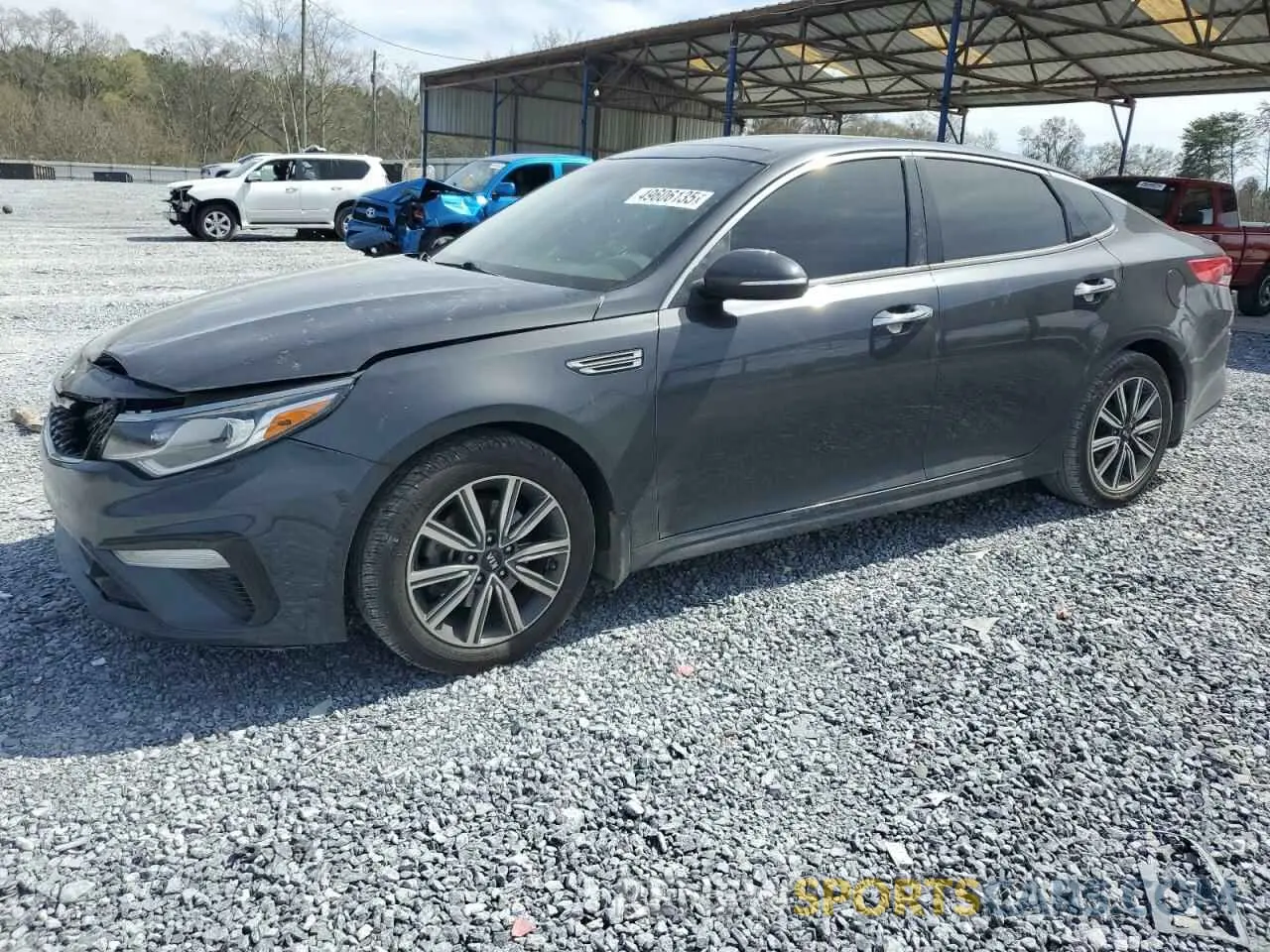 1 Photograph of a damaged car 5XXGT4L35KG296606 KIA OPTIMA 2019