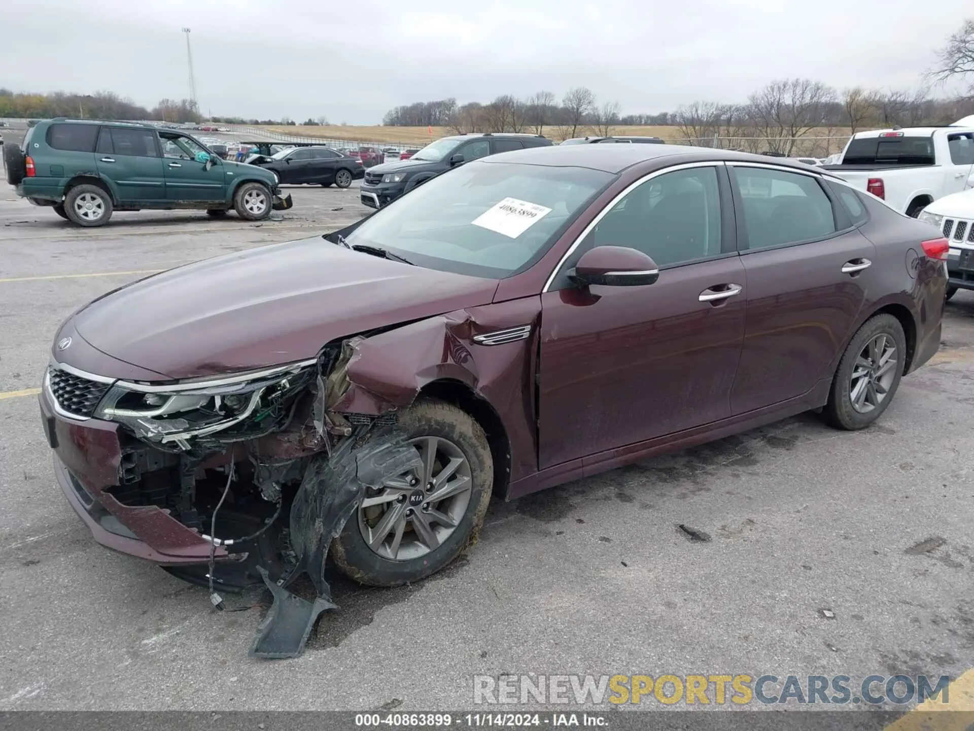 2 Photograph of a damaged car 5XXGT4L35KG339342 KIA OPTIMA 2019