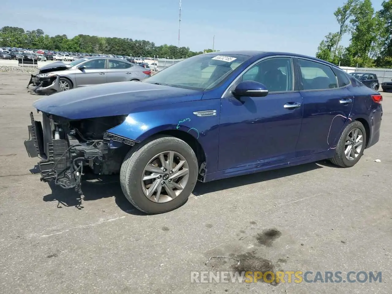 1 Photograph of a damaged car 5XXGT4L35KG340474 KIA OPTIMA 2019