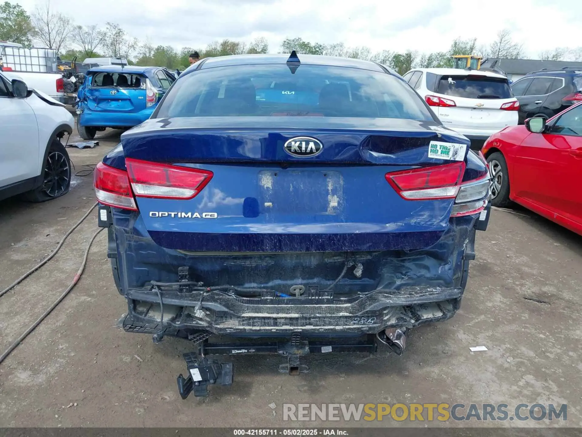 6 Photograph of a damaged car 5XXGT4L35KG351393 KIA OPTIMA 2019